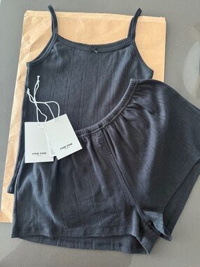 Cou Cou Intimates pointelle Picot Tank and Shorts set